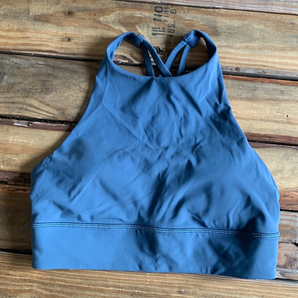 Lululemon Energy Long Line High Neck Sports Bra 8